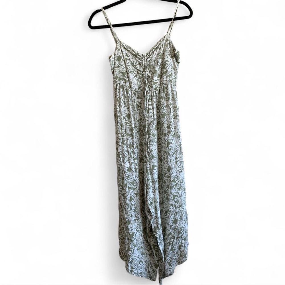 O'Neill Green Leaf Print Jumpsuit